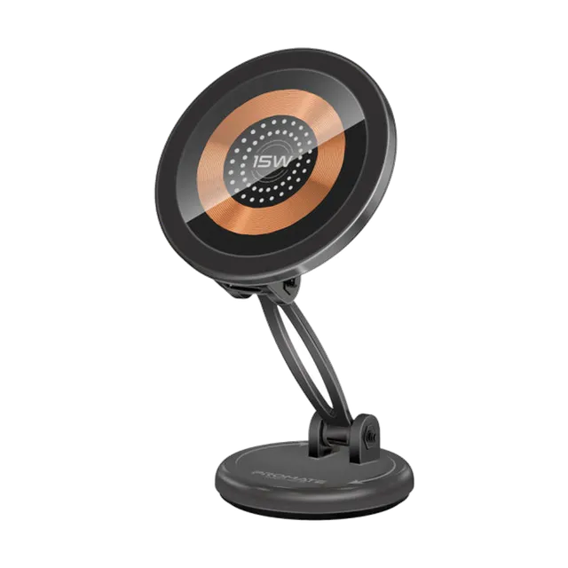 Promate SecureGrip™ 360° Cradleless 15W MagSafe Compatible Car Charger image 1