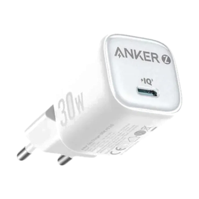 Anker Zolo 30W Compact USB-C GaN Charger – White image 1