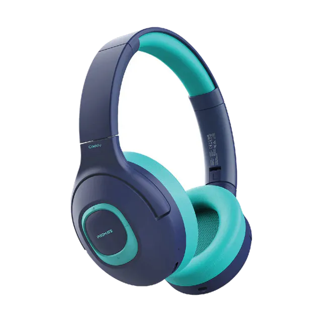 Promate Coddy Hi-Definition SafeAudio Wireless Headphone Blue photograph 1