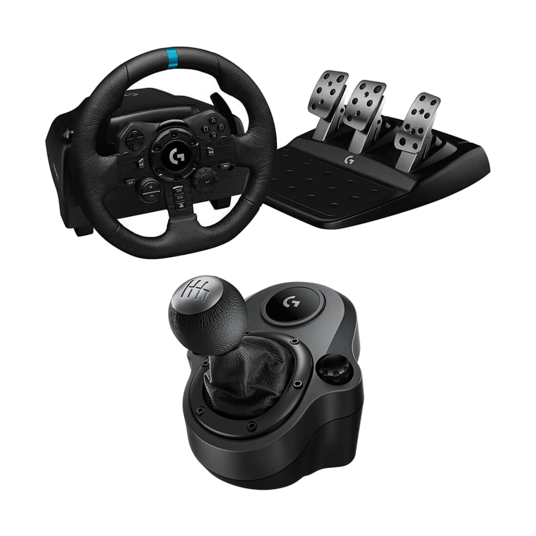 Logitech G923 TRUEFORCE Sim Racing Wheel for PlayStation and PC + Driving Force Shifter photograph 1