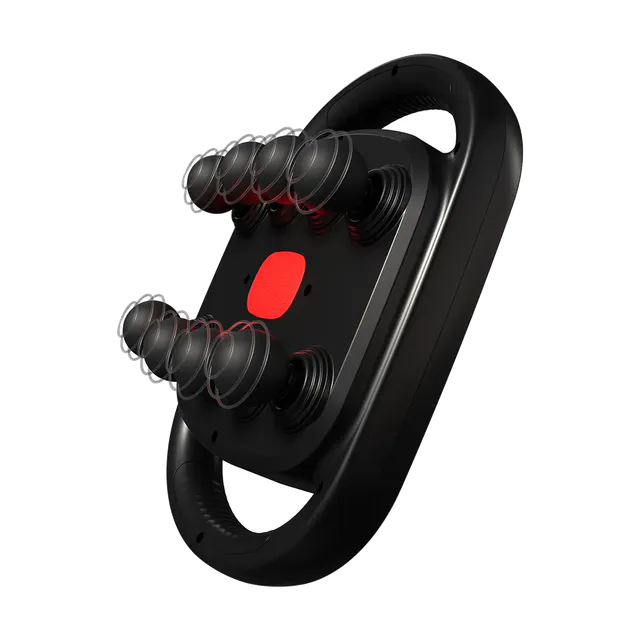 Porodo Lifestyle Power Pulse 8-Head Massage Gun with Red Light Therapy image 1