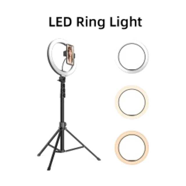 JMARY FM-536A - 10inch Ring Light + 1.7M Tripod + BT Remote Kit image 1